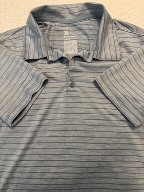 all in motion Boys Blue Striped Polo Shirt